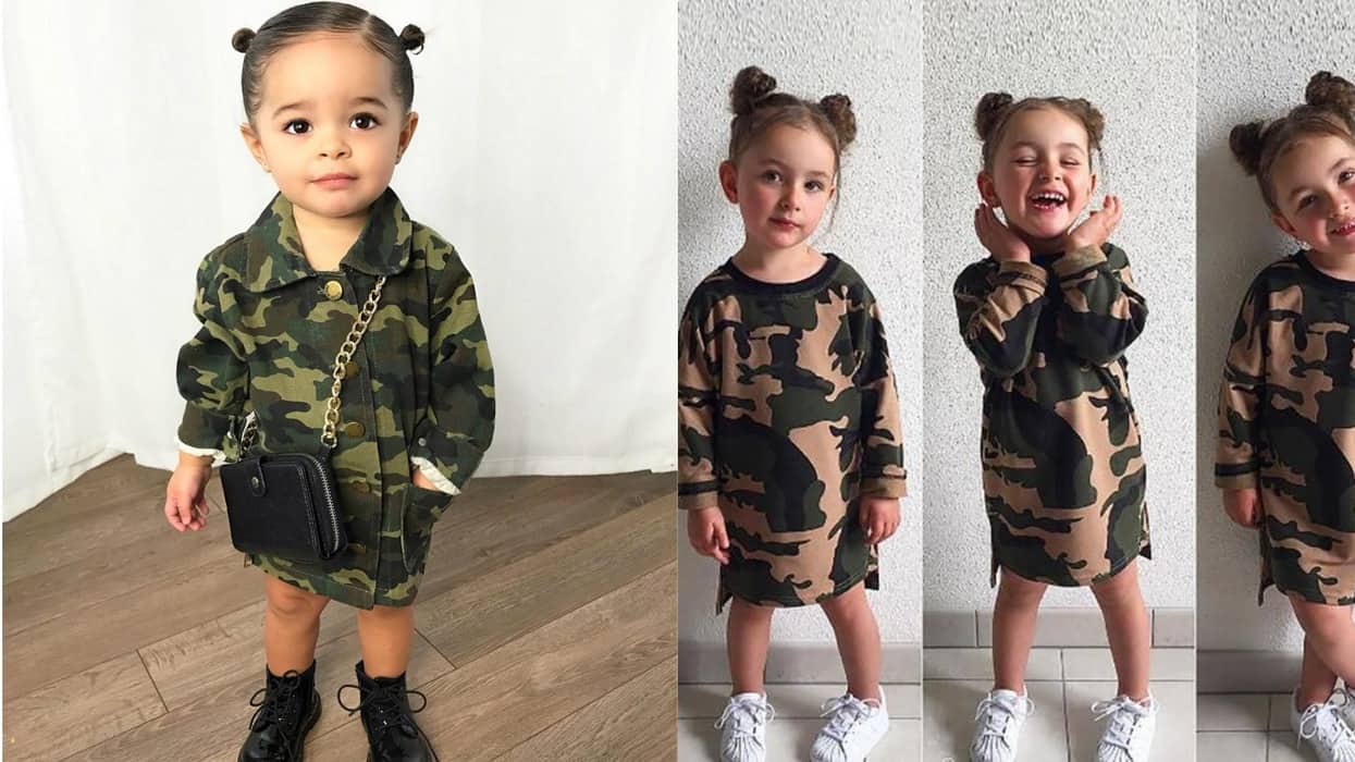 Baby Girl Clothes 2022 in Military Style