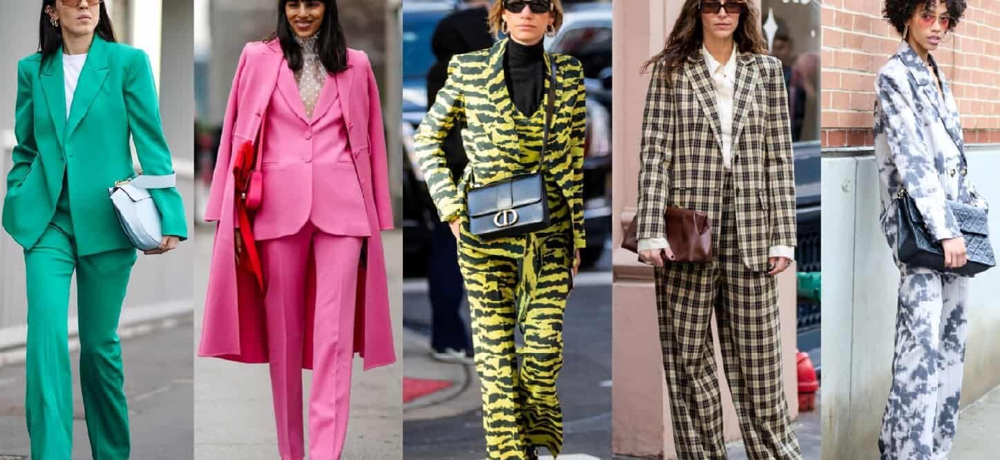 Women's Suit Trends 2022: Suits with Wide Leg Pants